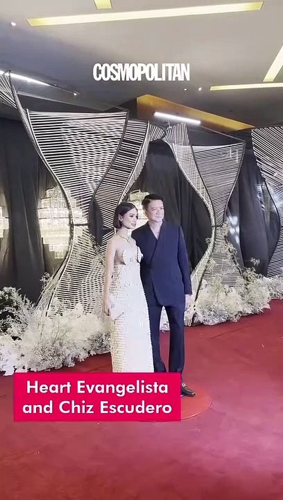 Aww, we love how Senator #ChizEscudero gave #HeartEvangelista her own time to shine on the red carpet! ✨️ #GMAGala2023