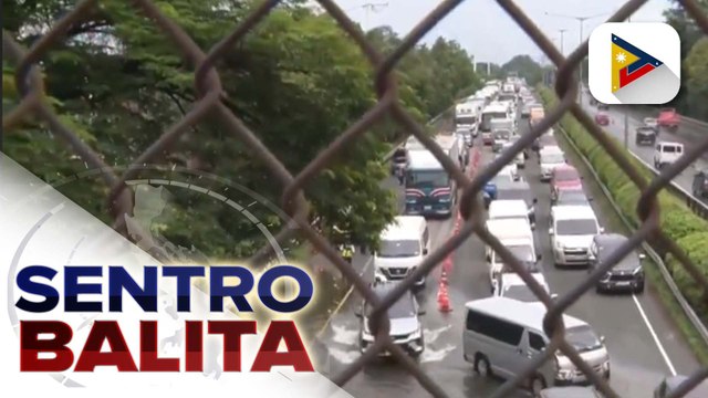 Baha sa ilalim ng Tulaoc Bridge sa San Simon, Pampanga, nagdulot ng mabigat na trapiko sa NLEX