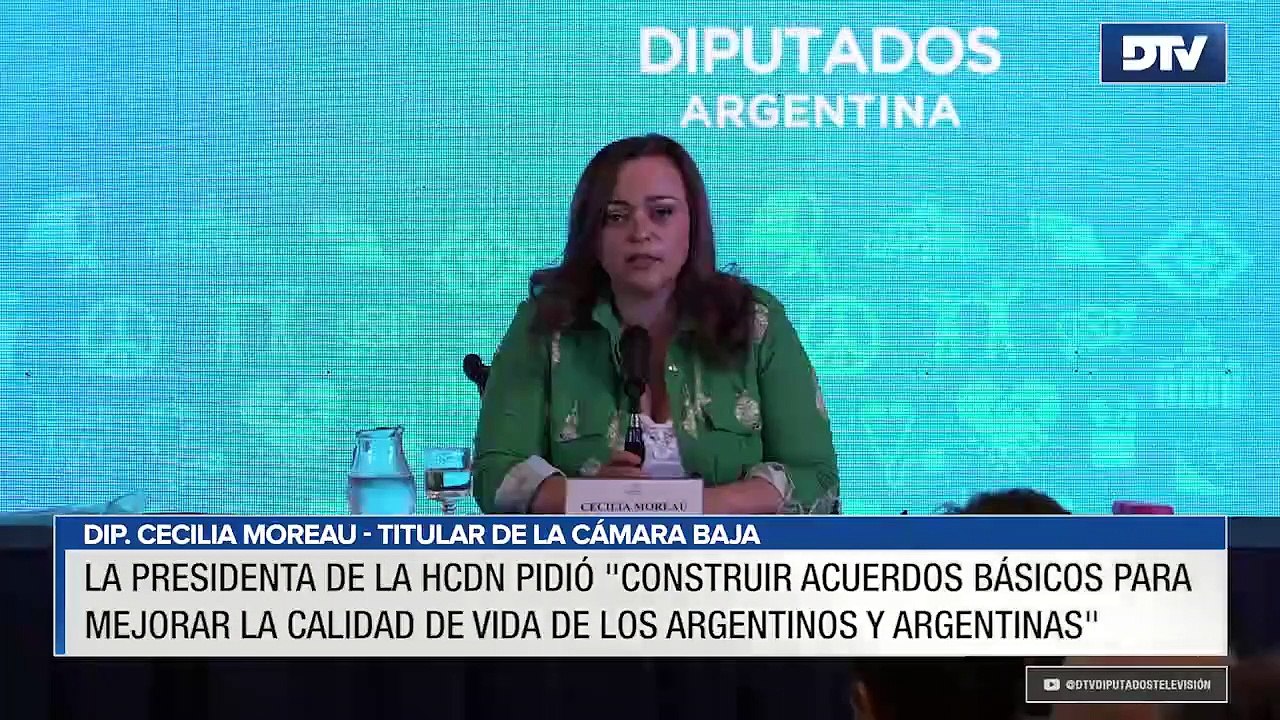 Cecilia Moreau pidió “construir acuerdos básico...