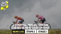 The breakaway loses ground   - Stage 2 - Tour de France Femmes avec Zwift 2023