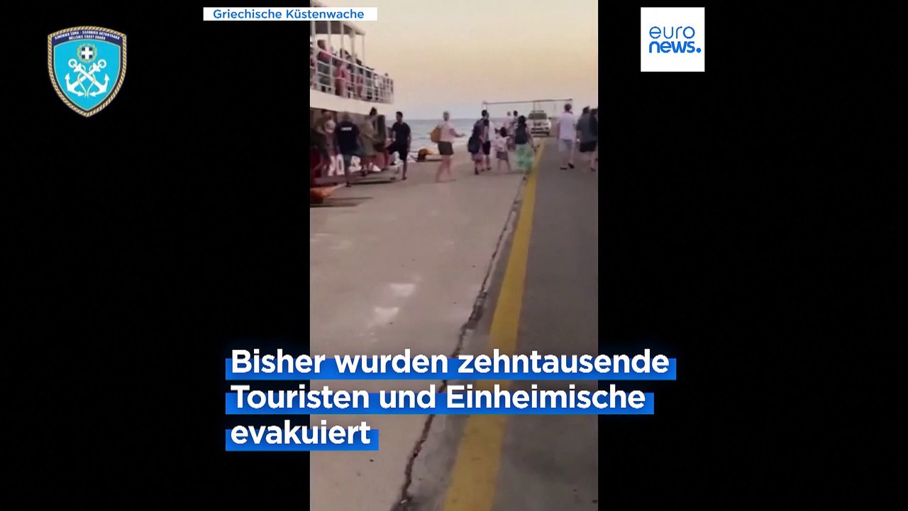 Ferienparadies in Flammen: Waldbrände toben in Griechenland weiter