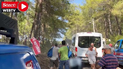 Akbelen ormanlarının kesilmesine karşı çıkanlardan 2 kişi gözaltına alındı