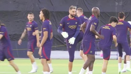 PSG - L'entraînement des Parisiens avant de défier Al-Nassr avec Donnarumma
