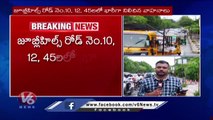 Massive Traffic Jam In Several Areas In Hyderabad _ V6 News