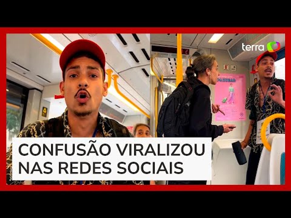 Passageira tenta expulsar brasileiro que fazia rimas no metrô de Portugal