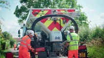 Gloucestershire Highways' pothole busting jet patcher