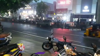 Motorists Facing Problems With Heavy Rain _ Hyderabad _ V6 News
