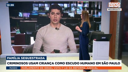 Criminosos usam criança como escudo humano em São Paulo | BandNews TV