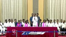 CM KCR About Dharani Portal At Sarpanches Joining In BRS Party _ Press Meet _ V6 News