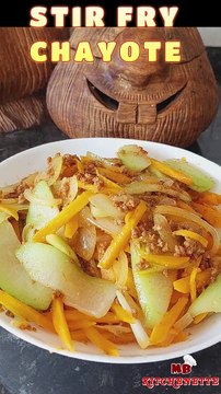 EASY & QUICK STIR FRY CHAYOTE RECIPE