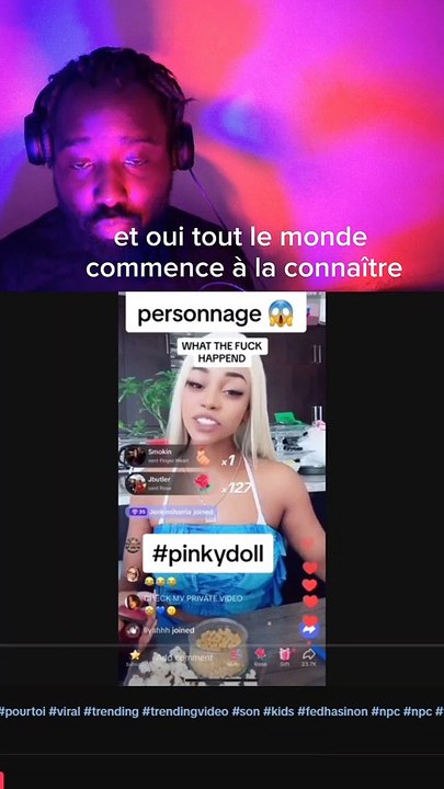 Pinky Doll sort de son personnage #pinkydoll #npclive