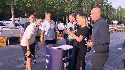 Géraldine Weber sur Eurosport 1 le dimanche 23 juillet 2023.