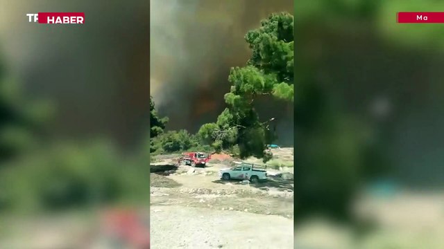 Manisa'da orman yangını: Bir mahalle tahliye edildi