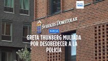 Greta Thunberg niega haber cometido un delito tras ser multada por desobedecer a la policía sueca
