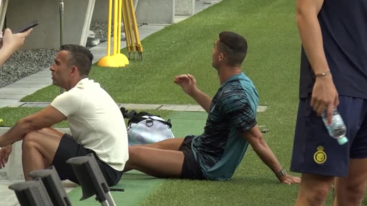 Ronaldo beim Training mit Al-Nassr vor PSG-Duell
