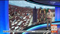 Incendio en El Alto que consumió 3 pisos de una vivienda