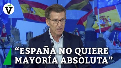 Feijóo explica tres escenarios posibles: un gobierno del ganador, el bloqueo o mayoría alternativa del perdedor