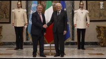 Mattarella ha ricevuto il segretario generale Onu, Guterres