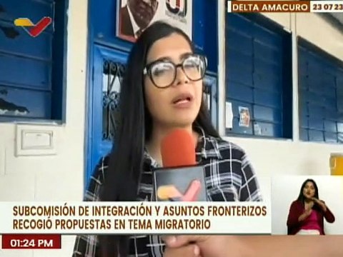 Delta Amacuro | Subcomisión de Asuntos Fronterizos realiza foro sobre migración y movilidad humana