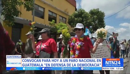 Convocan paro nacional en Guatemala "en defensa de la democracia"