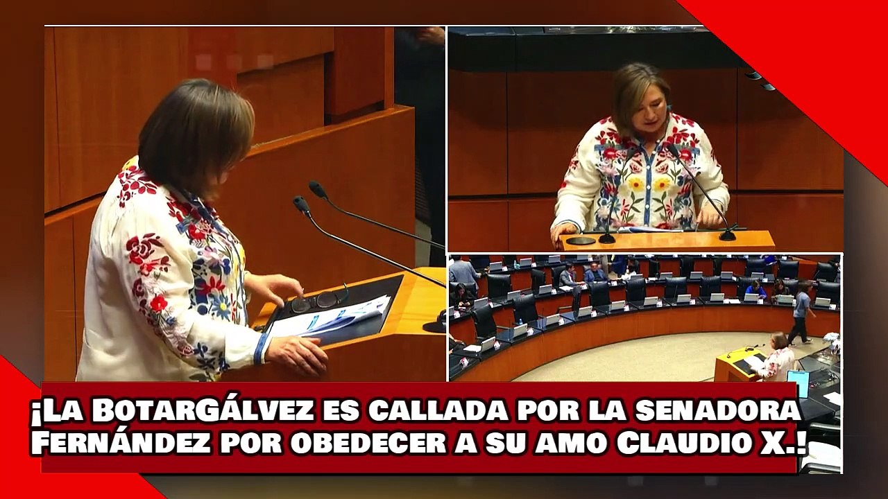 ¡VEAN! ¡la BotarGálvez es callada por la senadora Mónica Fernández por obedecer a su amo Claudio X.!