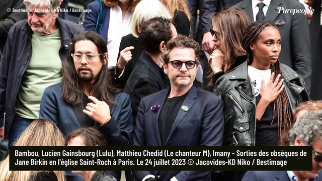Obsèques de Jane Birkin : Lulu, Jacqueline, Bambou... le clan Gainsbourg en nombre pour soutenir Charlotte, effondrée