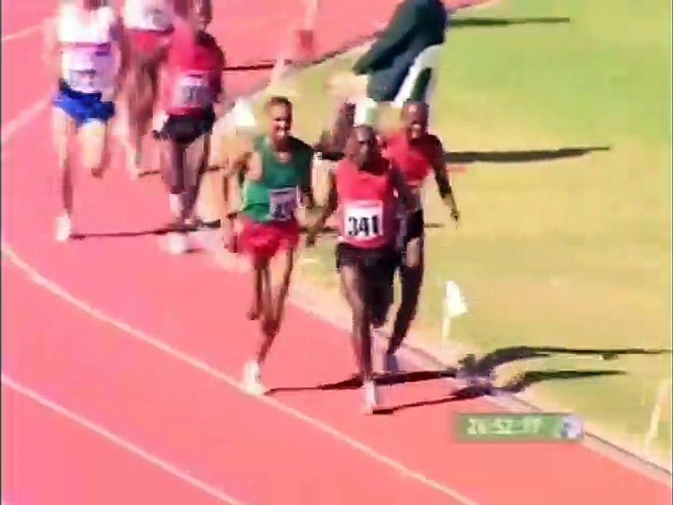 cameraman preceded the runner