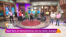 Apio Quijano llora al reencontrarse con su novio Juanpa