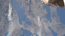 Watch: Greece wildfires seen from International Space Station