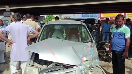 हरियाणा रोडवेज व कार में भिड़ंत, फंस गई कई जान... देखें वीडियो
