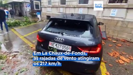 Forte tempestade atinge norte da Suíça