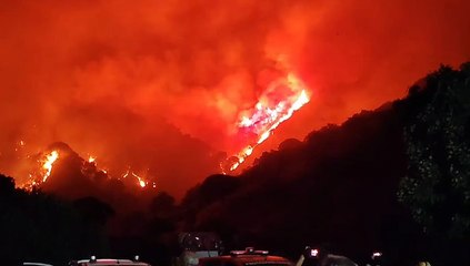 Incendio Oasi del Sorriso a Pace a Messina