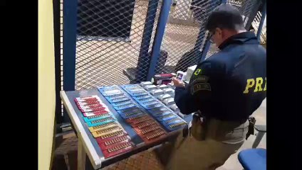 Agentes encontram munição em veiculo é parado pela PRF no km 13 da BR 060