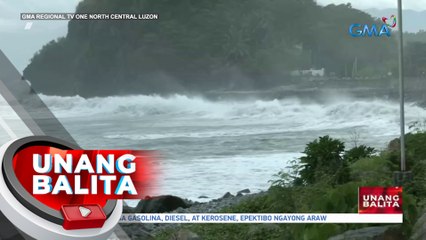 Malalakas na alon, nararanasan dahil sa Bagyong Egay; biyahe ng mga barko at tug boat, kanselado | UB