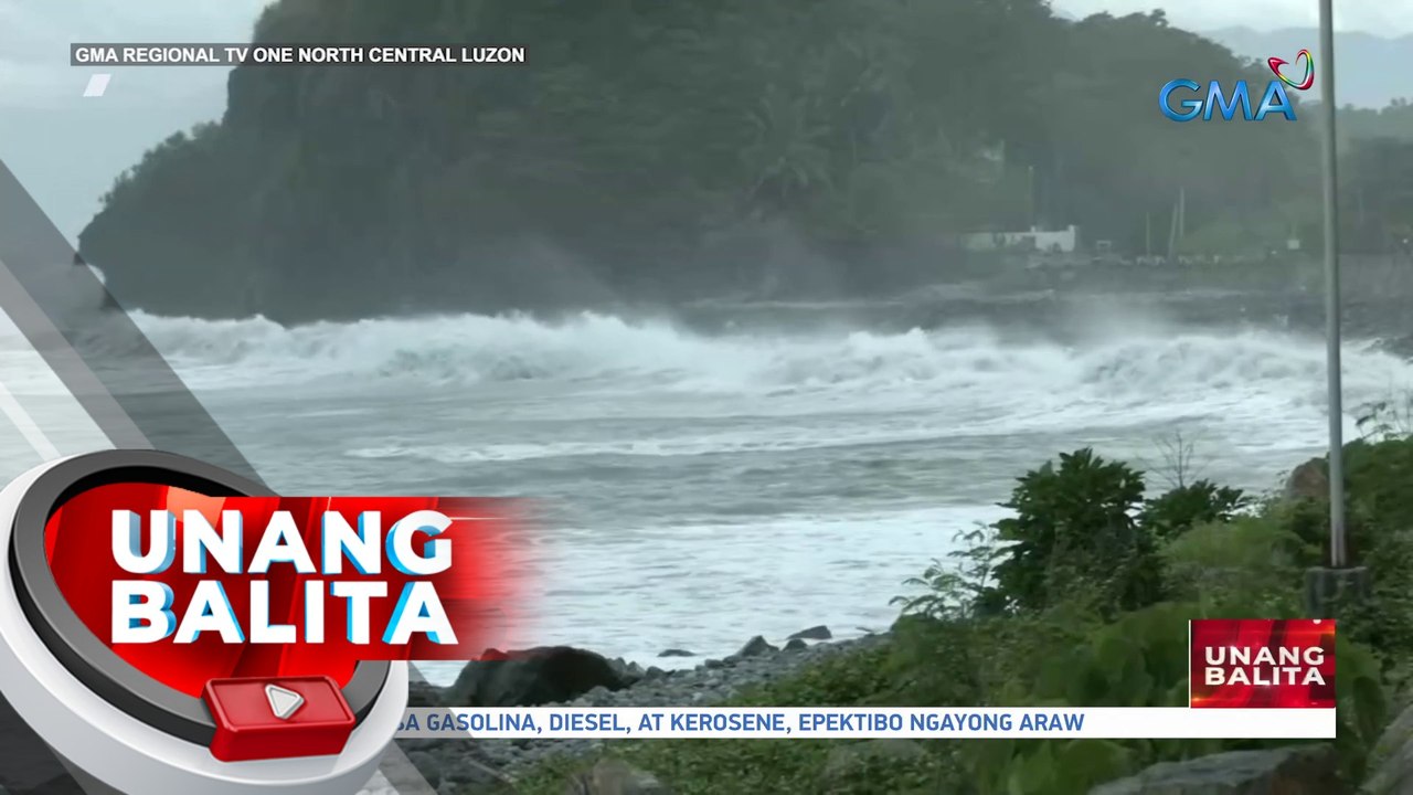 Malalakas na alon, nararanasan dahil sa Bagyong Egay; biyahe ng mga barko at tug boat, kanselado | UB