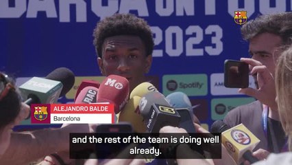 Download Video: Barcelona fighting fit after illness - Balde