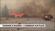 Incendie à Rhodes : l'horreur sur place