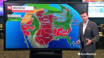 Gusty storms and heat to cause travel problems across the US on July 25