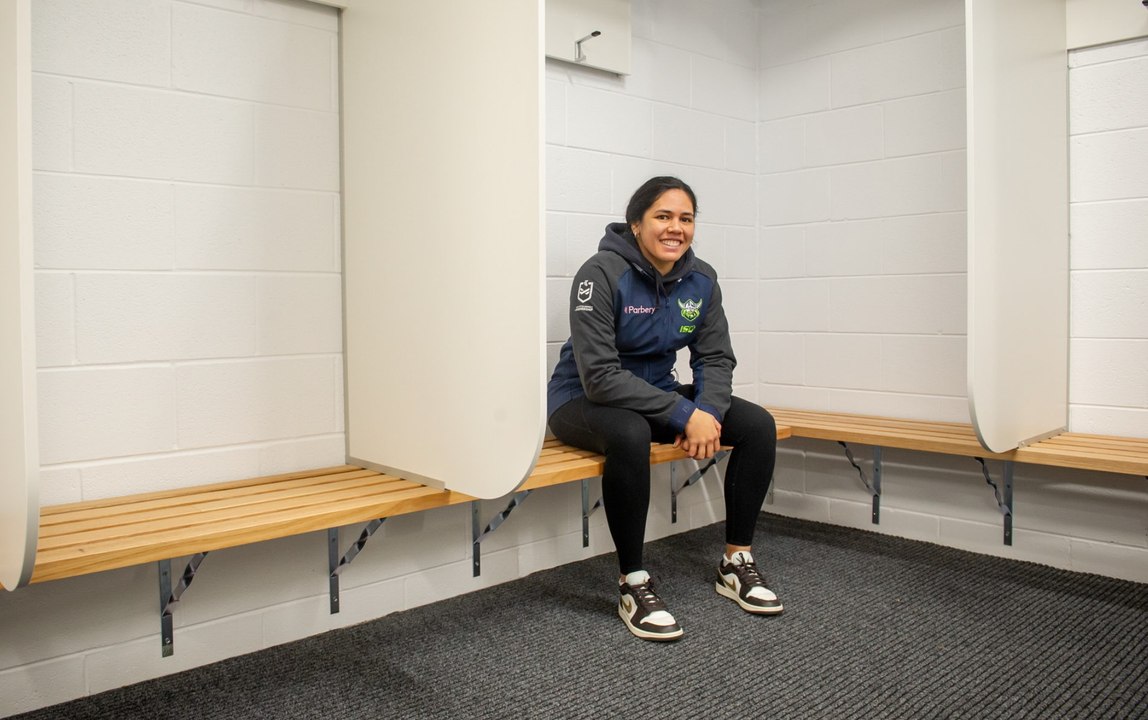 Canberra Raiders NRLW new locker room facilities at Canberra Stadium