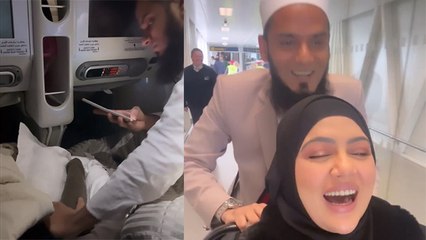 Sana Khan का Husband Mufti Anas Sayed Leg Message करते Video, Pregnancy Period में Pamper