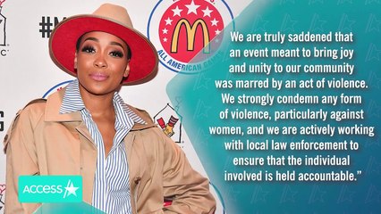 Monica Stops Concert To Jump Off Stage To Break Up A Fight In Audience