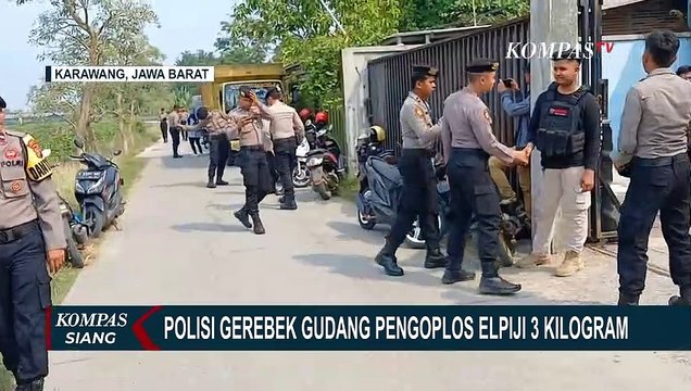 Polisi Gerebek Gudang Pengoplosan LPG 3 Kilogram di Karawang, 2 Pelaku Ditangkap