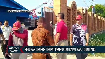 Petugas Satpol PP Segel Tempat Pembuatan Kapal Milik Panji Gumilang di Indramayu