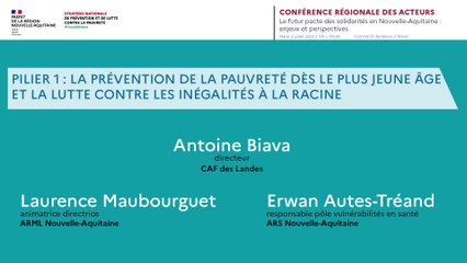 8. Pilier 1 : la prévention de la pauvreté dès le plus jeune âge et la lutte contre les inégalités à la racine