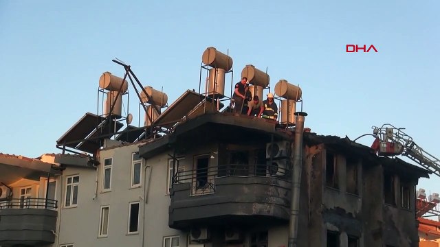 Manavgat'ta Otel Personel Lojmanında Yangın Çıktı