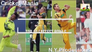 10 Fastest Balls - Bowling - In Cricket History Ever - By Great Fast Bowlers