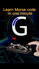 L'alphabet morse, visuellement représentée