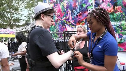 New York concertgoers feel live music through vibrating suits
