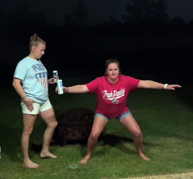 Friends Try A New Dance Move