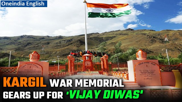 Kargil Vijay Diwas: Kargil War Memorial in Ladakh gets ready to commemorate victory I Oneindia News
